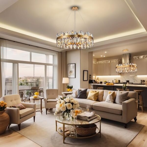 Candelabru LED 196W Mia Rose Gold