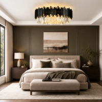 Candelabru Scaly Black 400 (Negru)