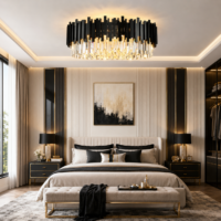 Candelabru Scaly Black 400 (Negru)