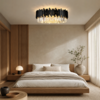 Candelabru Scaly Black 400 (Negru)