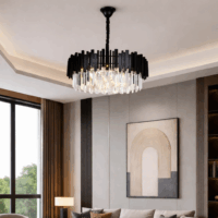 Candelabru Scaly Black 600 (Negru)