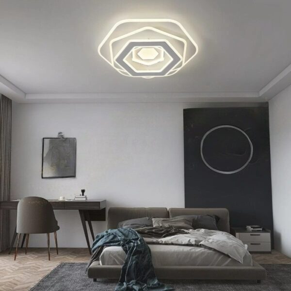 Plafoniera LED 256W Hexagonal 3-600