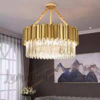 Candelabru Scaly Gold 600