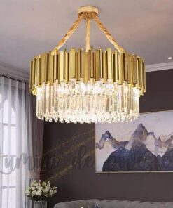 Candelabru Scaly Gold 600