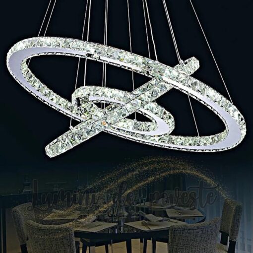 candelabru led cu cristale