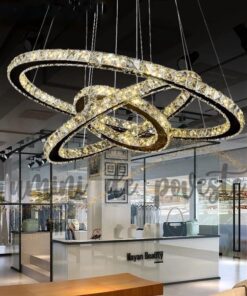 candelabru led cu cristale