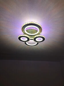 Lustra LED 162W Krystal 4 Negru RGB photo review