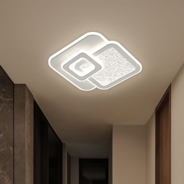 Aplica LED 45W Black Mirror Square (Patrata)