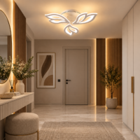 Lustra LED 60W White Lily 3 Mini, Telecomanda