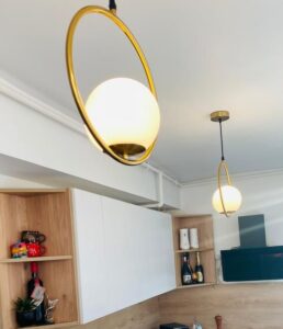 Pendul LED Moon Round Gold photo review