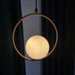 Pendul LED Moon Round Gold photo review