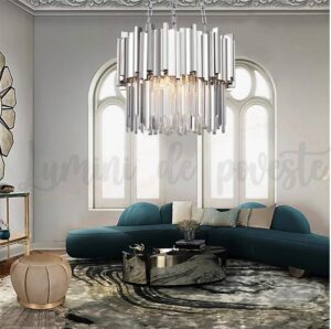 candelabru scaly silver