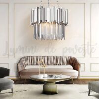 candelabru scaly silver