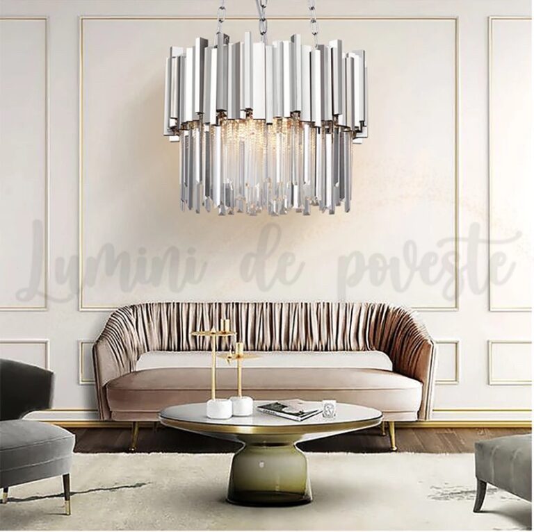 candelabru scaly silver