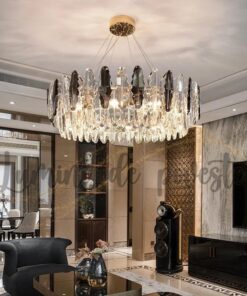 Candelabru LED cu cristale