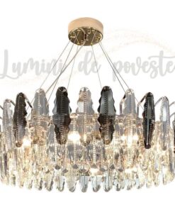 Candelabru LED cu cristale