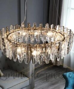 Candelabru LED cu cristale