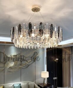 Candelabru LED cu cristale