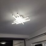 Lustra LED 130W cu Telecomanda Zig Zag Alb Mini photo review
