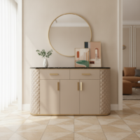 Comoda Beige piele ecologica 150x48