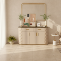 Comoda Beige piele ecologica 150x48