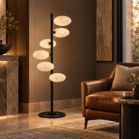 Lampadar Globes Moon Black 6 LDPT2174