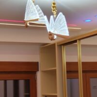 Candelabru LED 36W Butterfly 3 Auriu Rose photo review