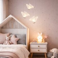 Candelabru LED 36W Butterfly 3 Argintiu