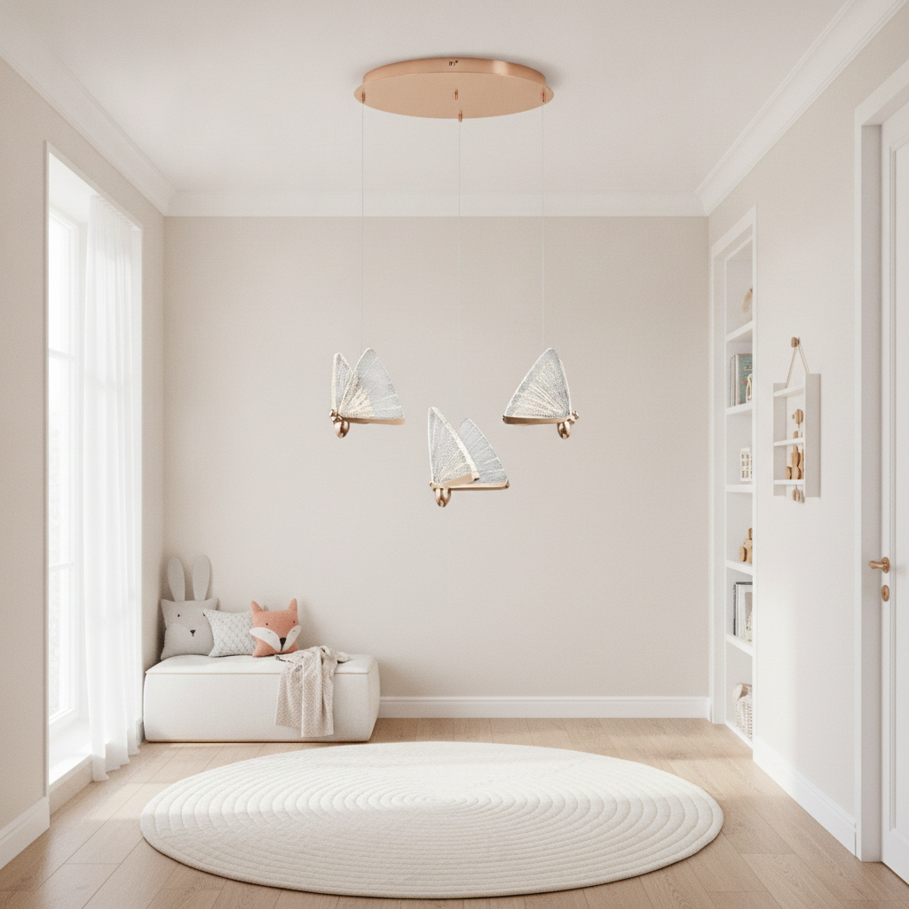 Candelabru LED 36W Butterfly 3 Auriu Candelabru LED 36W Butterfly 3 Auriu