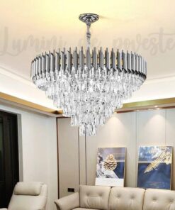 Candelabru LED bohemian silver