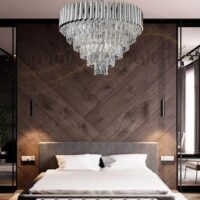 Candelabru LED bohemian silver