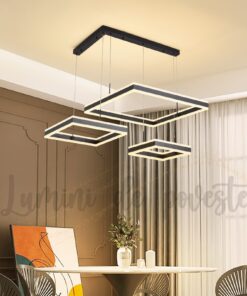 Candelabru LED Balance Minimalist Square Black