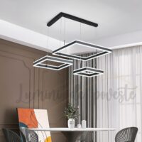 Candelabru LED Balance Minimalist Square Black