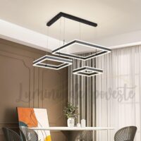 Candelabru LED Balance Minimalist Square Black