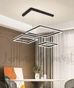 Candelabru LED Balance Minimalist Square Black