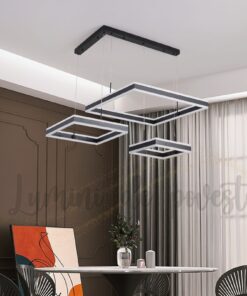 Candelabru LED Balance Minimalist Square Black