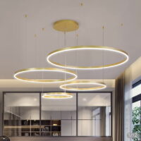 candelabru LED minimalist gold