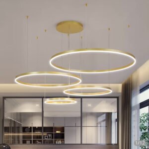 candelabru LED minimalist gold