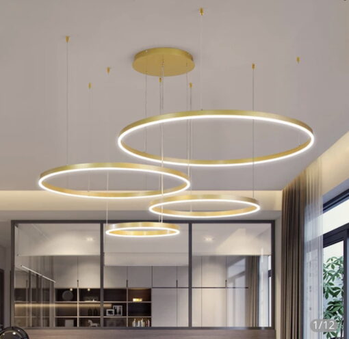 candelabru LED minimalist gold