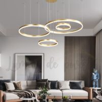 candelabru LED minimalist gold