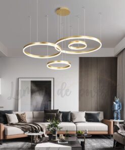 candelabru LED minimalist gold