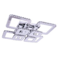 lustra led krystal 8 square