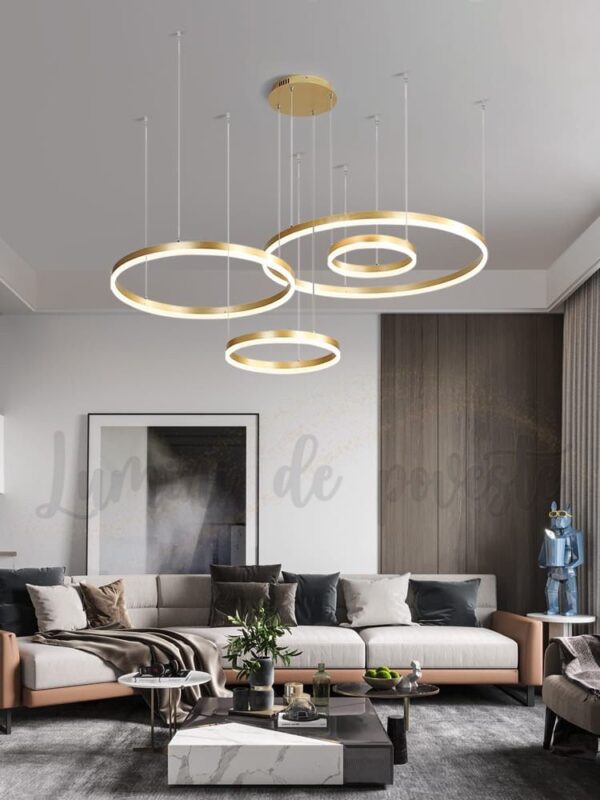 candelabru LED minimalist gold