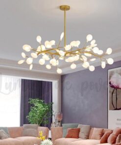 candelabru led white pearl