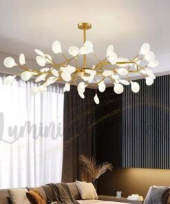 candelabru led white pearl