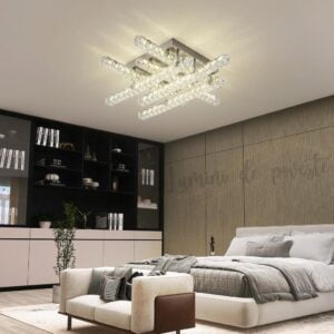 Lustra LED Krystal Zig Zag