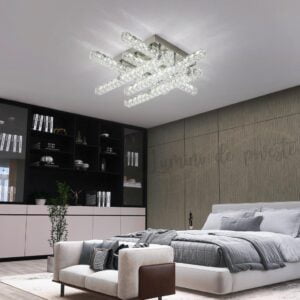 Lustra LED Krystal Zig Zag