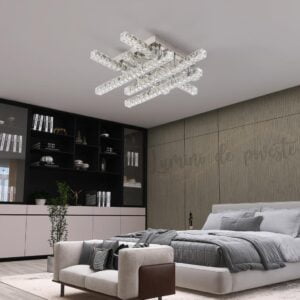 Lustra LED Krystal Zig Zag