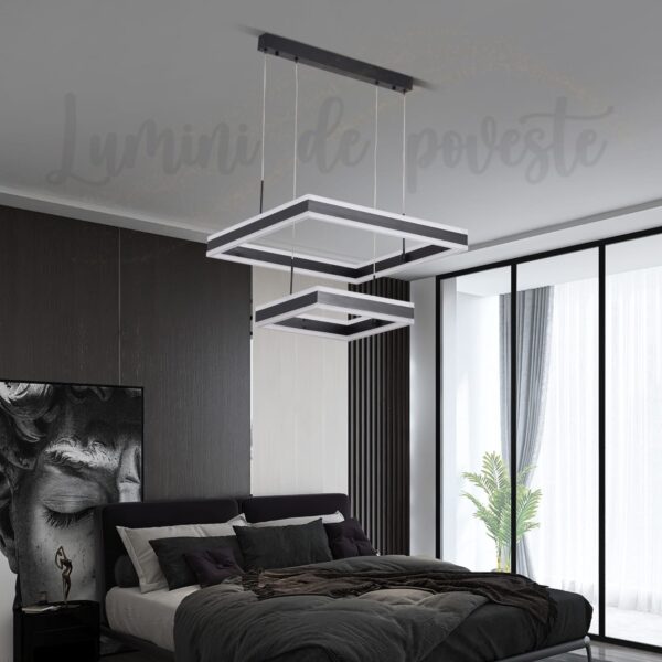 Candelabru LED Minimalist 2 Square