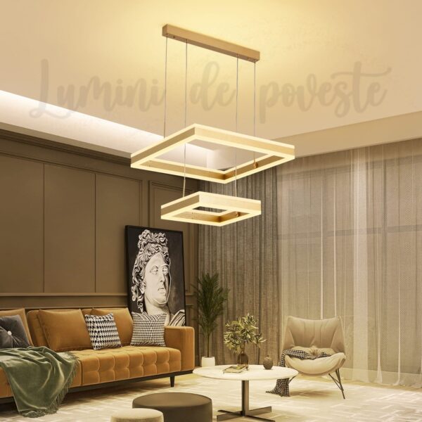 Candelabru LED Minimalist 2 Square